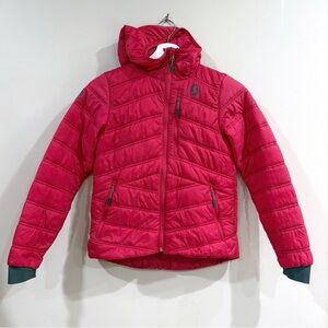 Scott Sports Girls 140 M Pink Quilted Puffer Hooded Jacket Bright Ski Gorpcore